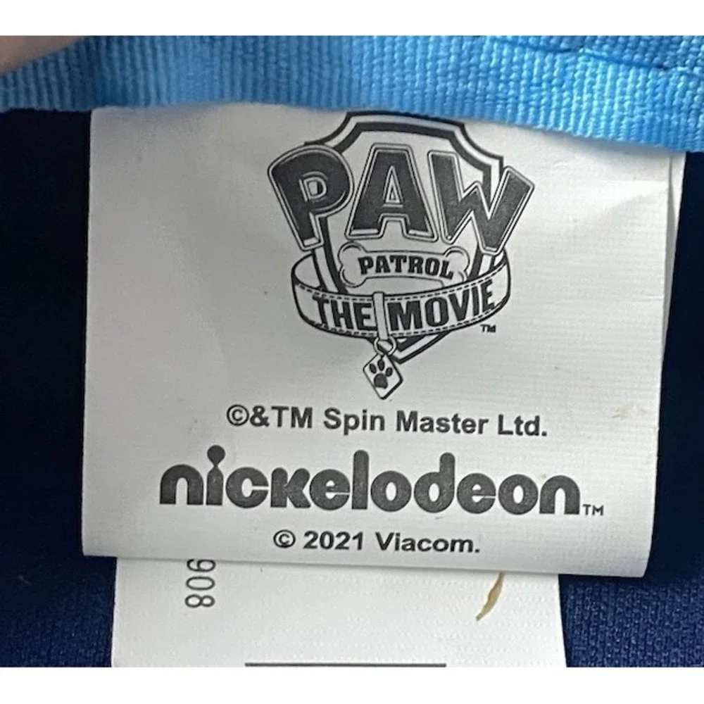 Nickelodeon Paw Patrol Movie Kids Zipper Blue Pencil Case, Ages 3+ NEW 8x4.5x2.5